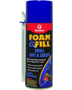 Red Devil Foam & Fill Small Gaps & Cracks, 12 oz, 1 pack