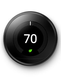 Google Nest Learning Thermostat (Black)